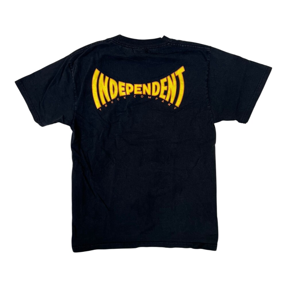 Vintage Independent Truck Co. T-Shirt Mens Small Black Logo Skateboard